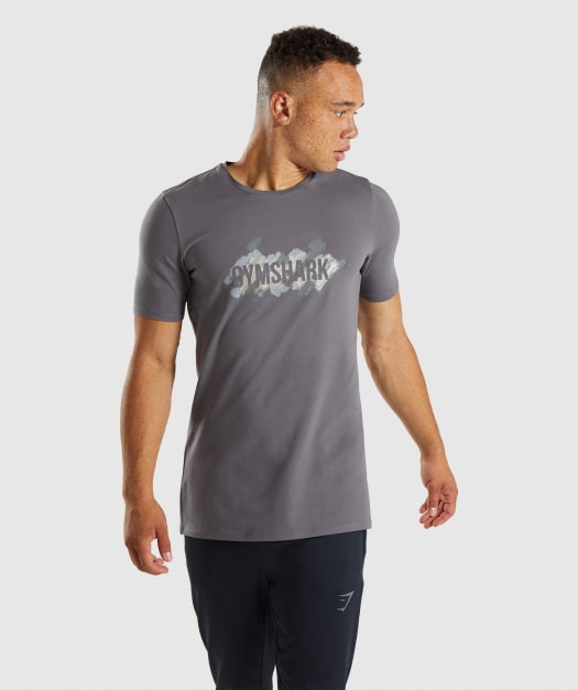 Gymshark Etch T-Shirt - Smokey Grey