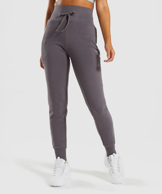 Gymshark High Waisted Joggers - Slate Lavender Marl