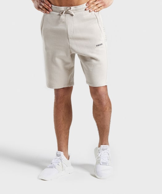 Gymshark Laundered Shorts - Chalk Grey
