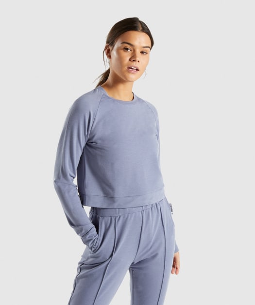 Gymshark Solace Sweater 2.0 - Steel Blue