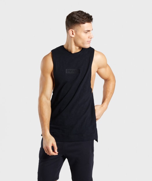 Gymshark Tonal Sleeveless T-Shirt - Black