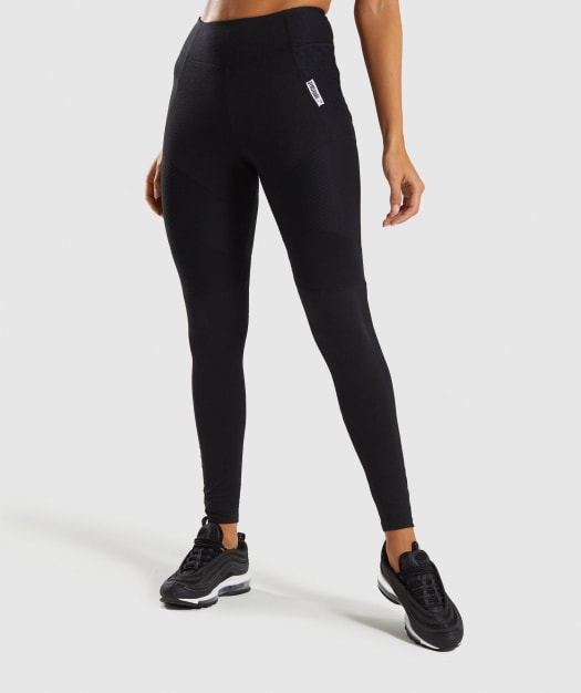 Gymshark True Texture Leggings - Black