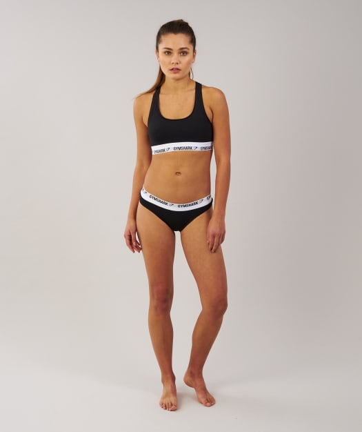 Gymshark Womens Jersey Bralette - Black