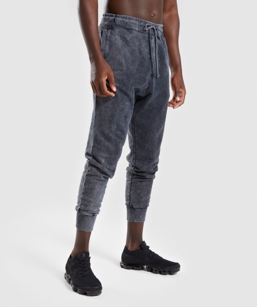 Gymshark Acid Wash Bottoms - Black