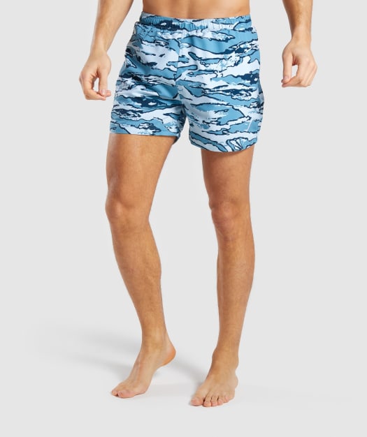 Gymshark Atlantic Swim Shorts - Blue Camo