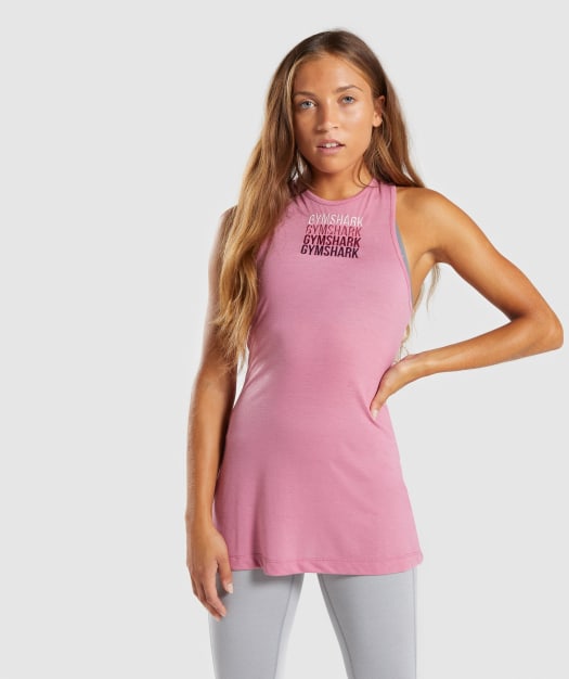 Gymshark Colour Fade Vest - Dusky Pink