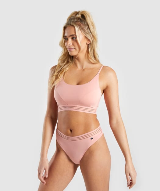 Gymshark Jersey Bralette - Peach