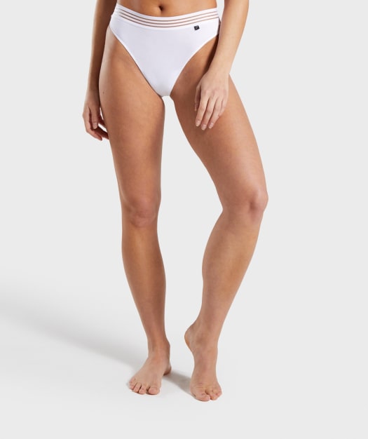 Gymshark Jersey Thong - White