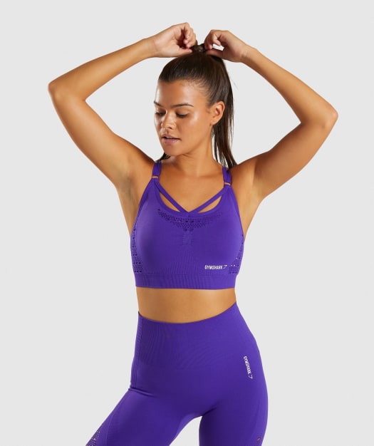 Gymshark Energy+ Seamless Sports Bra - Indigo