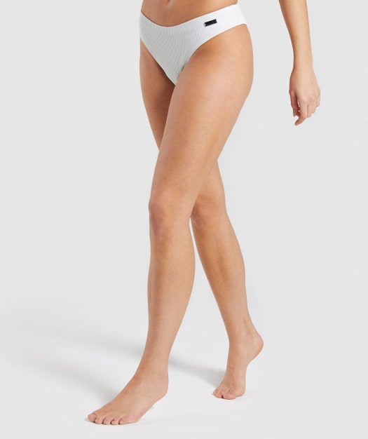 Gymshark Essence Bikini Low Rise Bottoms - Light Grey