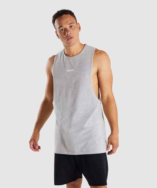 Gymshark Geo Tank - Light Grey Marl