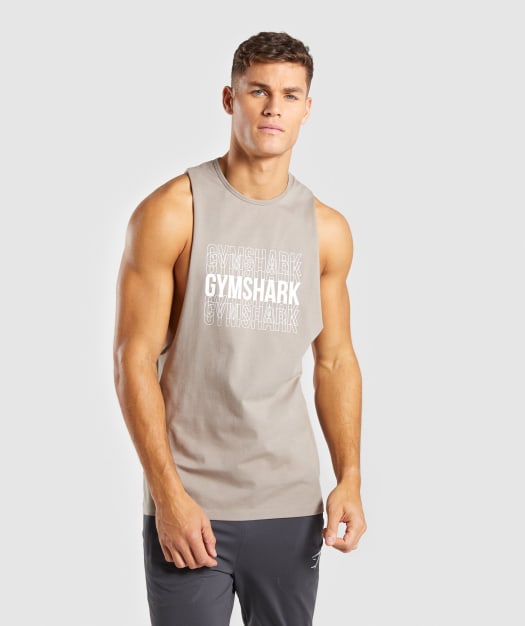 Gymshark Haze Tank - Driftwood Brown