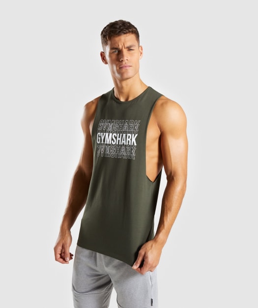 Gymshark Haze Tank - Woodland Green