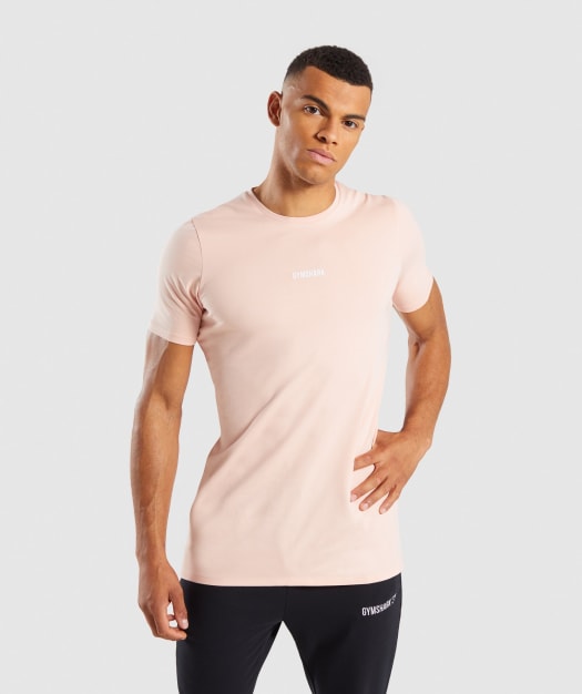 Gymshark Geo T-Shirt - Blush Nude