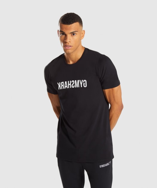 Gymshark Reverse T-Shirt - Black