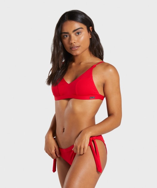 Gymshark Horizon Bikini Top - Red