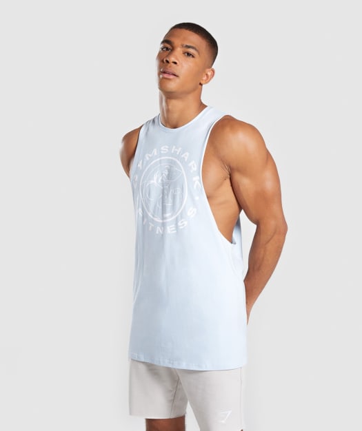 Gymshark Legacy Drop Armhole Tank - Light Blue