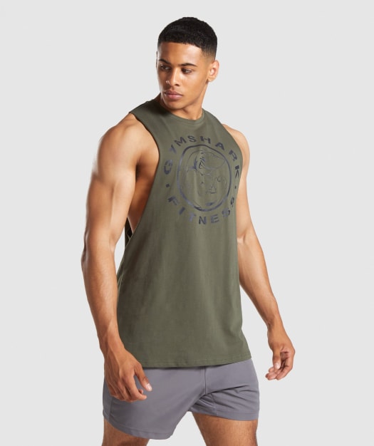 Gymshark Legacy Drop Armhole Tank - Dark Green