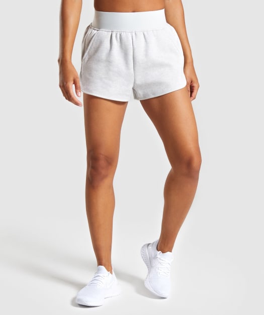 Gymshark Legacy Fitness Shorts - Light Grey
