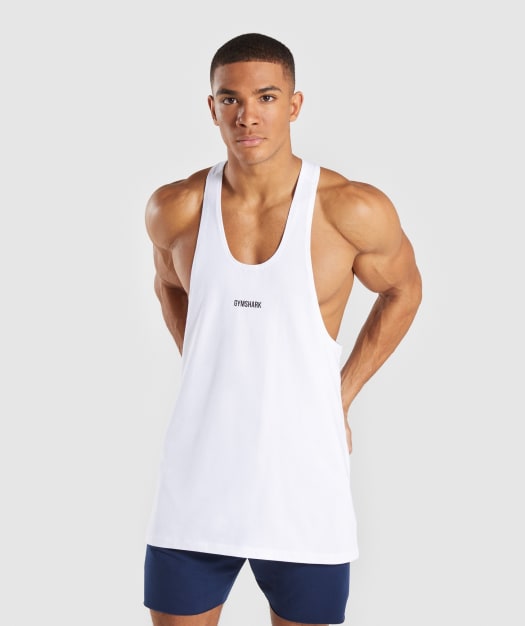 Gymshark Minimal Stringer - White