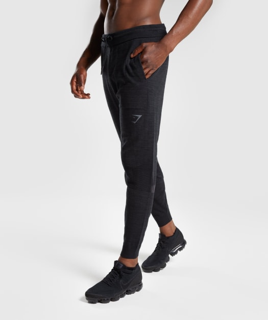 Gymshark Pinnacle Knit Joggers - Black Marl