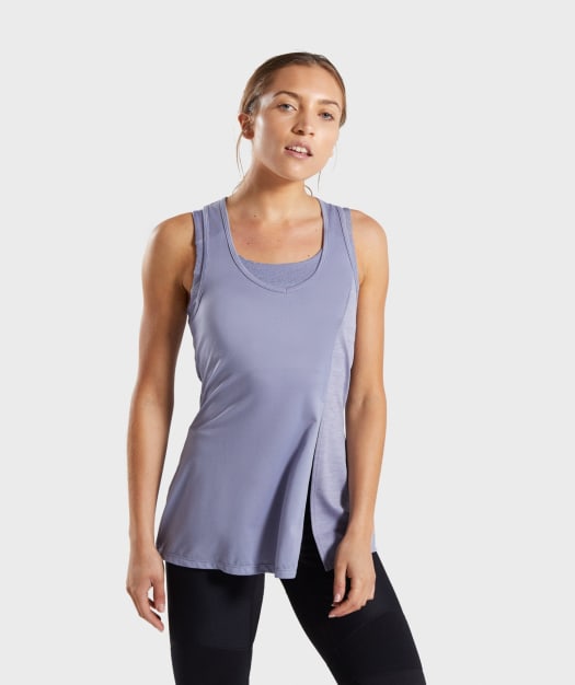 Gymshark True Texture Vest - Steel Blue
