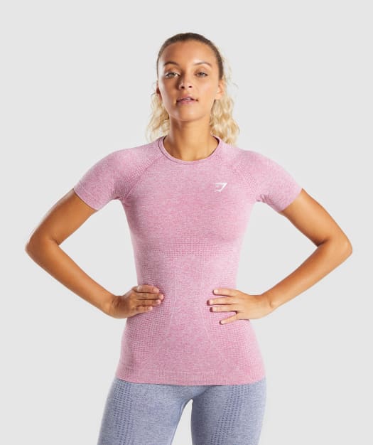 Gymshark Vital Seamless T-Shirt - Dusky Pink Marl
