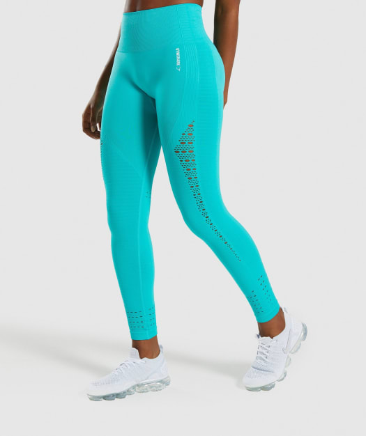Gymshark Energy+ Seamless Leggings - Tropical Blue