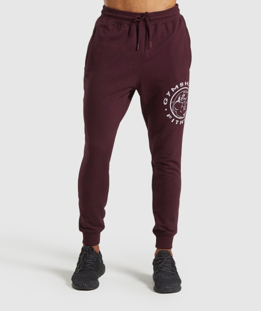 Gymshark Legacy Plus Joggers - Dark Red
