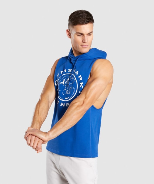 Gymshark Legacy Drop Armhole Hoodie - Blue