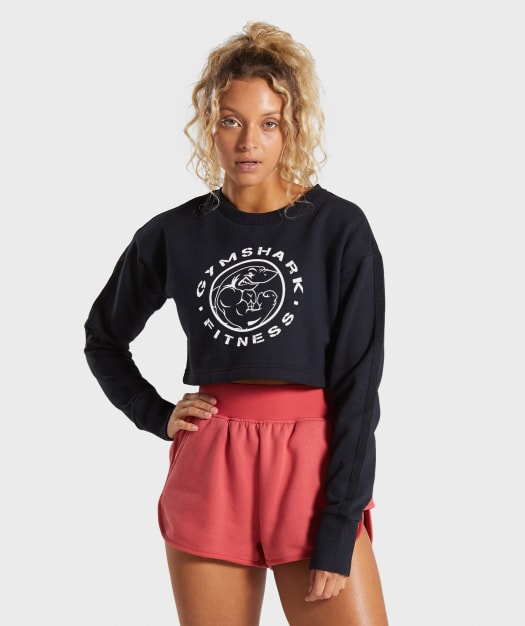 Gymshark Legacy Fitness Sweater - Black