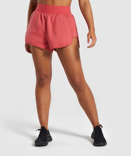 Gymshark Legacy Fitness Shorts - Brick Red