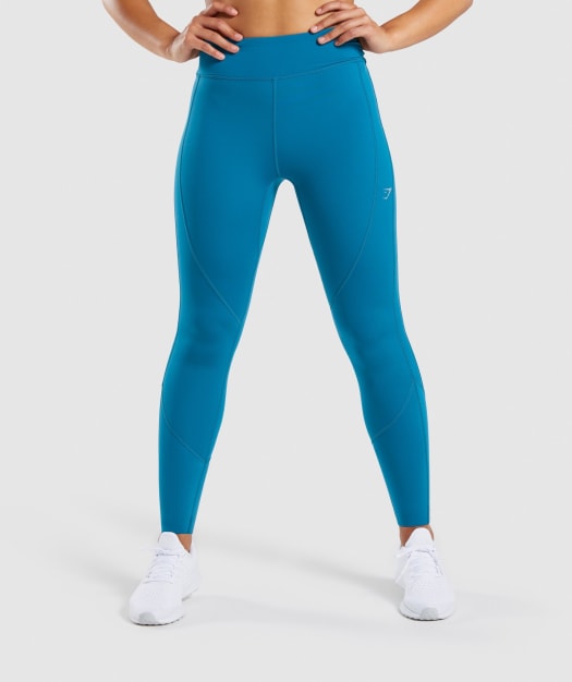 Gymshark Pace Running Leggings - Deep Teal