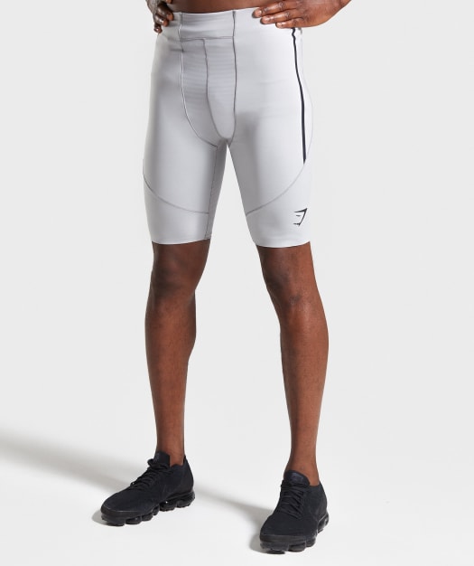 Gymshark Premium Baselayer Shorts - Light Grey