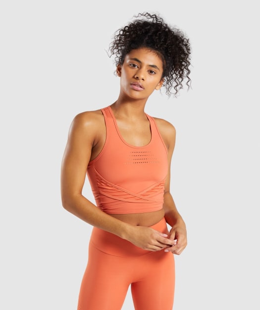 Gymshark Pro Perform Crop Top - Burnt Orange