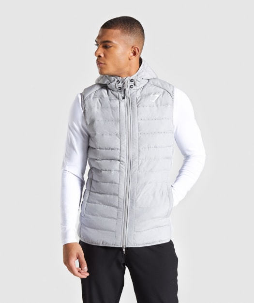Gymshark Sector Gilet V2 - Light Grey