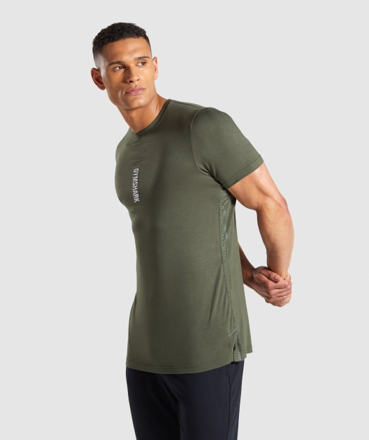 Gymshark Shadow T-Shirt - Dark Green