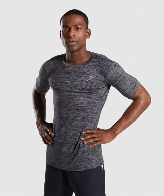 Gymshark Swerve T-Shirt - Black Marl