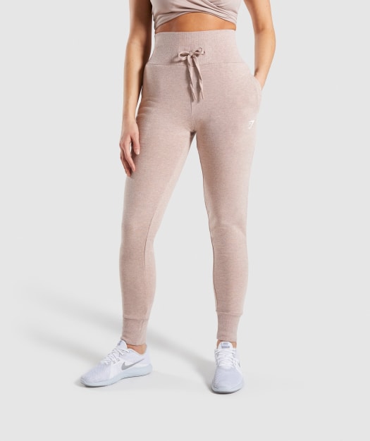 Gymshark High Waisted Joggers - Taupe Marl