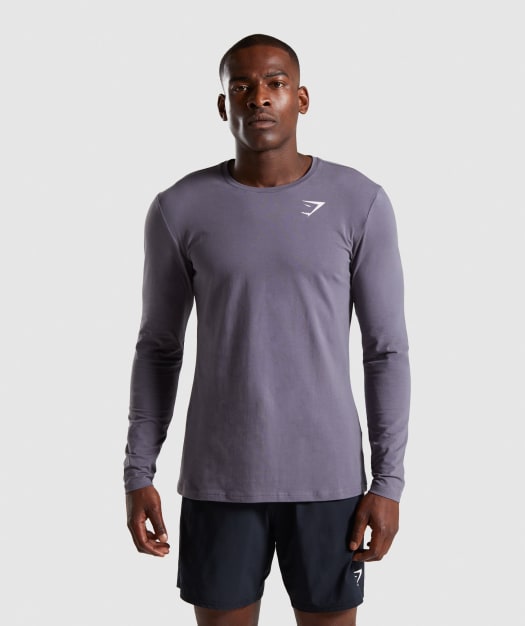 Gymshark Critical Long Sleeve T-Shirt - Slate Grey