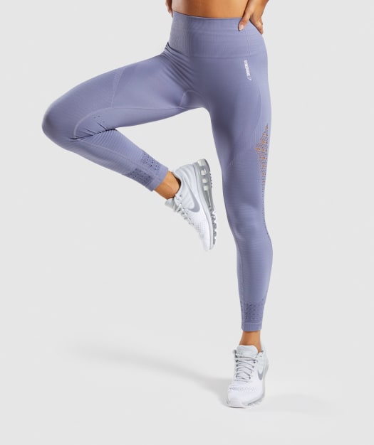 Gymshark Energy+ Seamless Leggings - Steel Blue