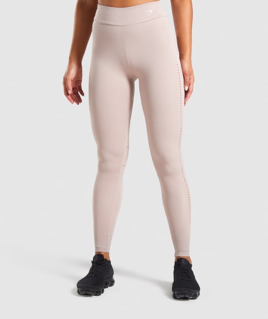 Gymshark Laser Cut Tights - Taupe