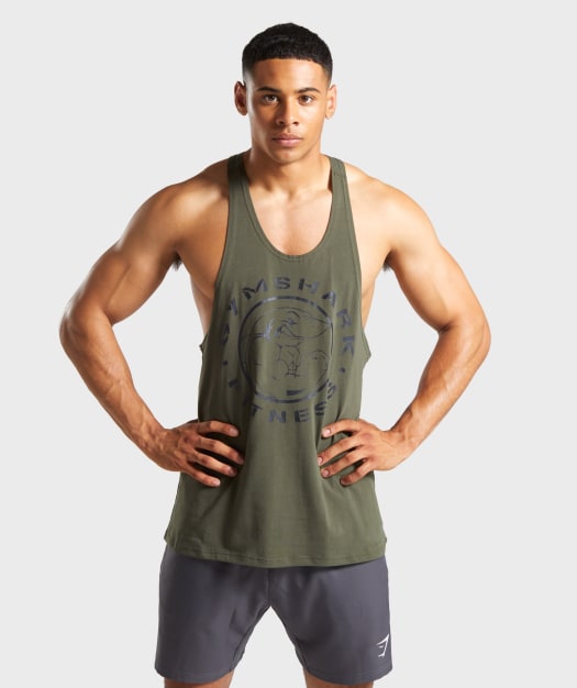 Gymshark Legacy Stringer - Dark Green
