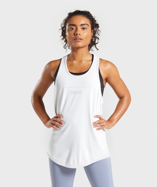 Gymshark Lightweight Seamless Vest - Light Grey