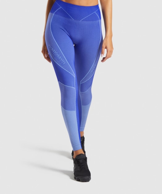 Gymshark Turbo Seamless Leggings - Cobalt Blue