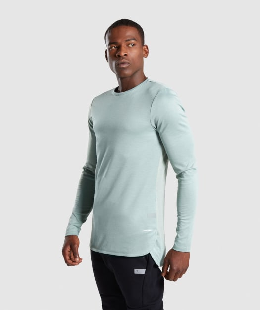 Gymshark Breathe Long Sleeve T-Shirt - Pale Green