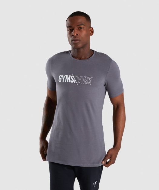 Gymshark Distort T-Shirt - Smokey Grey