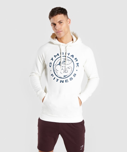 Gymshark Legacy Hoodie - Chalk White