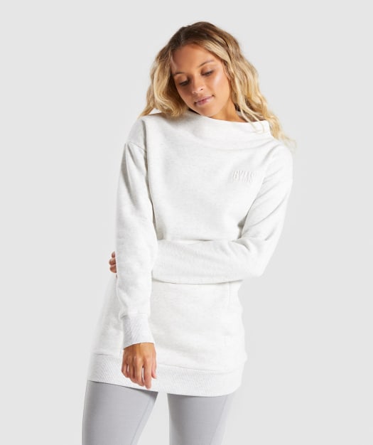 Gymshark So Soft Sweater - Light Grey Marl