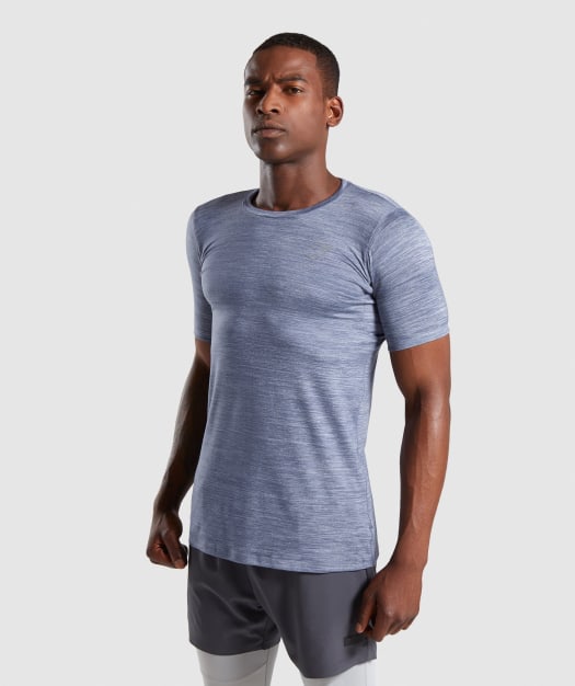 Gymshark Swerve T-Shirt - Aegean Blue Marl